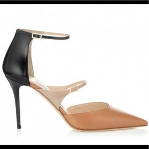 Jimmy Choo Kid Patent Pump - Cuoio/frappe/black
